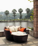 Patio Furniture Outdoor Wicker Chaise Sun Lounge Bed