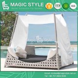 Modern Patio Daybed Outdoor Wicker Daybed Leisure Rattan Daybed (Magic Style)
