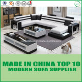 Divany U Shape Furniture Set Modern Leather Wooden Sofa