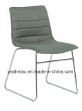 Fabric Upholstered Dining Chair with Metal Frame