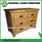 Oak Wood 2+2 Storage Cabinet (W-CB-507)