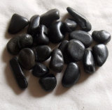 2-3cm Black Polished a Natural Cobble &Pebble Stone (SMC-PB020)