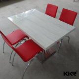 White Artificial Stone Restaurant Coffee Table