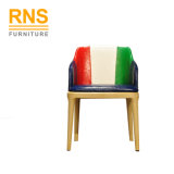 D270 Color Optional Wooden Dining Chair Leather Dining Chair for Home