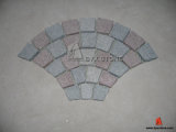 Fan Shape Porphyry Cobblestone for Driveway and Garden Flooring