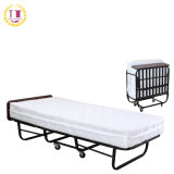 Single Size Metal Folding Extra Bed with Spring Mattress