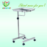 Hospital Stainless Steel Tray Table Medical Trolly Nursing Carts
