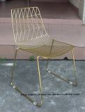 Classic Metal Garden Leisure Stackable Side Wire Dining Restaurant Chairs