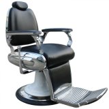 Chrome Frames Chair Reclining Barber Chair with Heavy Duty Base