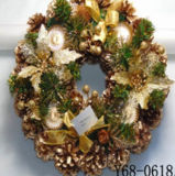 Christmas Decoration Handmade Wooden Wreath (JG653)