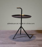 Iron Nordic Round Tea Table Multi-Functional Sofa Edge Round Coffee Table (M-X3763)