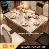 Home Furniture Stainiless Steel Dining Table with 8 Seaters
