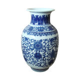 Antique Vase White and Blue (LW401)