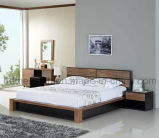 Solid Wooden Bed Modern Double Beds (M-X2298)