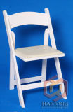 White Color Wooden Folding Wedding Chair for Banqueting