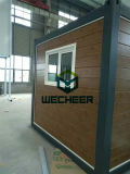 Wood Style Heat Insulation Sandwich Panel Prefabricated Container House