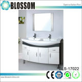 Large Size Two Basins PVC Bathroom Vanity Cabinets (BLS-17022)