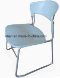 Public Plastic Stacking Chair in Metal Leg (LL-0007)