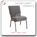 Thick Seat Form Grey Fabric Modular Church Chair (JC-31)