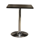 Black Color Fashionable Furniture Square Bar Table with Base (FS-211B)
