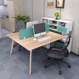 Modern Two Person Wooden Office Computer Desk
