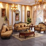 Wooden Sofa with Chaise Lounge for Living Room Furniture