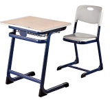 Fashion Single School Classroom Student Adjustble Desk with PE Chair