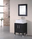 North America Modern Style Solid Wood Bathroom Cabinet with Mirror