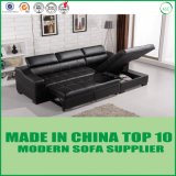 Modern Italian Cowhide Leather Functional Storage Sofa Cum Bed