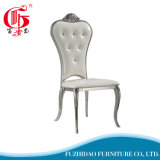 Salable Comfortable Dining Stainless Steel Frame Leather Chair