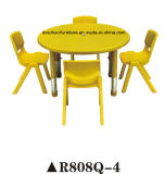 Full Plastic Kindergarten Table and Chair for Children R808q-4