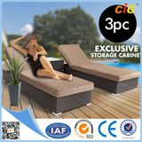 Guaranteed Quality Most Popular Rattan Beach Sun Lounger