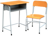 Junior Student Table with Chair, Cheap School Desk and Chair, School Wooden Furniture Sets