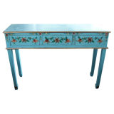 Antique Furniture Painting Long Drawer Table Lwd241