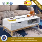 Metal Leg Decorative Pine Wood Coffee Table (HX-8NR0960)