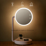 Round Rechargeable Makeup Mirror with LED