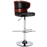 Wholesale Customized Plastic Bar Stools Chair with Wood Leg