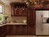 American Style Solid Wood Walnut Kitchen Cabinet (w3)