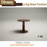 Modern Design Living Room Solid Wood Round Coffee Table