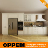 Oppein 7 Days Delivery White PVC Wood Kitchen Furniture (OP14-K001)