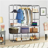 Modern Simple Wardrobe Household Fabric Folding Cloth Ward Storage Assembly King Size Reinforcement Combination Simple Wardrobe (FW-40D)