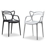High Quality French Script Modern Design Solid Stackable Plastic Chairs