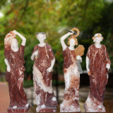 Four Season Statues in Multi-Color Marble T-5818