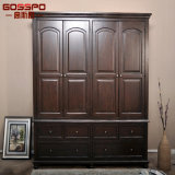 Home Design Wood Cabinet Wardrobe Design for Bedroom (GSP17-011)