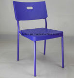 Colorful Plastic Metal Stacking Dining and Coffee Chair (LL-0053)