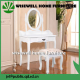 Modern Furniture Wooden Dressing Table with Stool (W-HY-031)