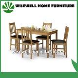 Solid Oak Wood Dining Table with 4 Chairs