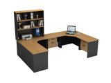 China Manufacturer Wooden Panel Office Table / L Shape Executive Office Desk