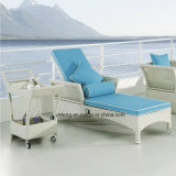 Top Quality Woven PE Rattan Furniture Lounge Set with Coffee Table (YTF398)