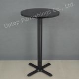 Black Modern Style Round Small High Bar Table (SP-BT676)